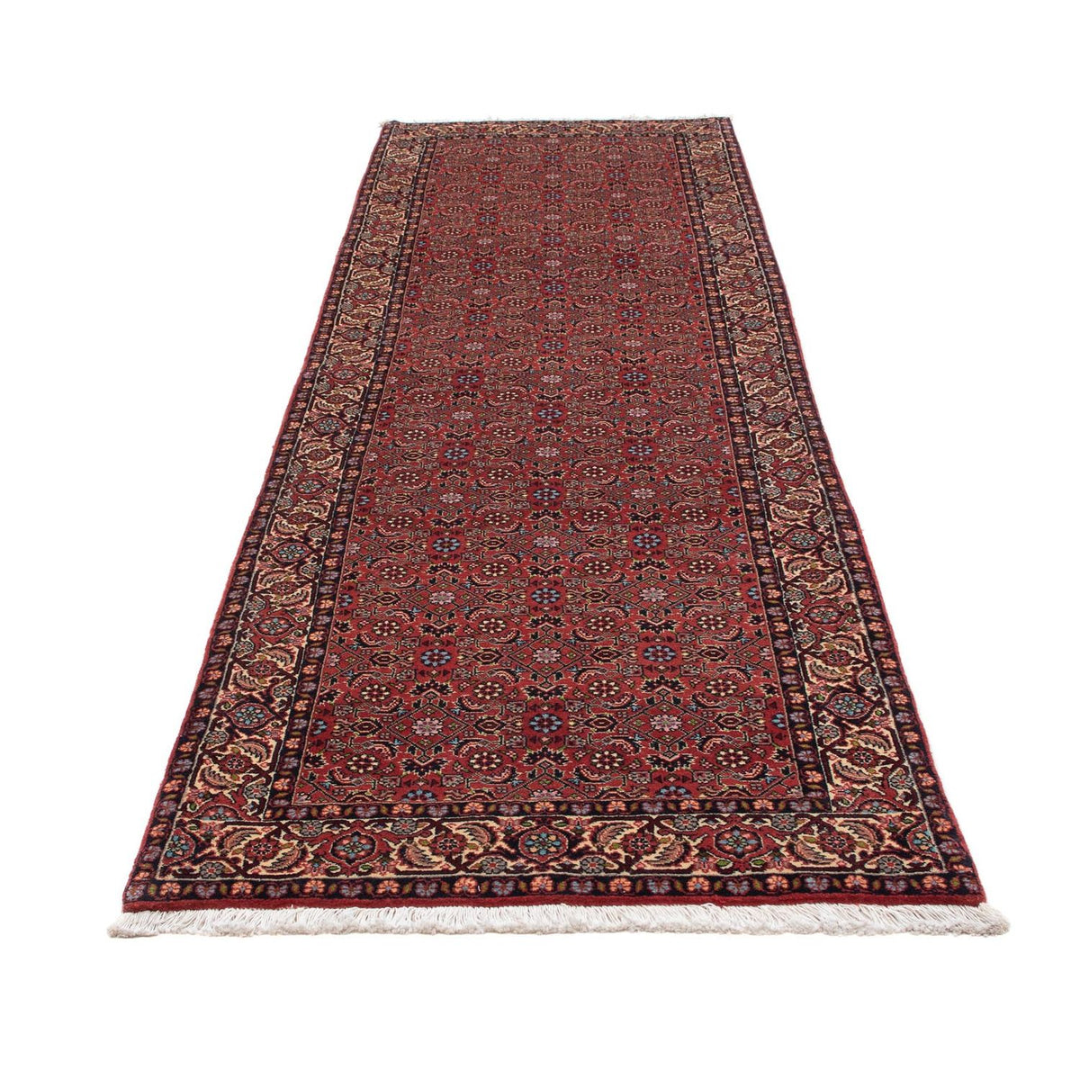 Runner Perser Rug - Bidjar - 290 x 85 cm - dark red