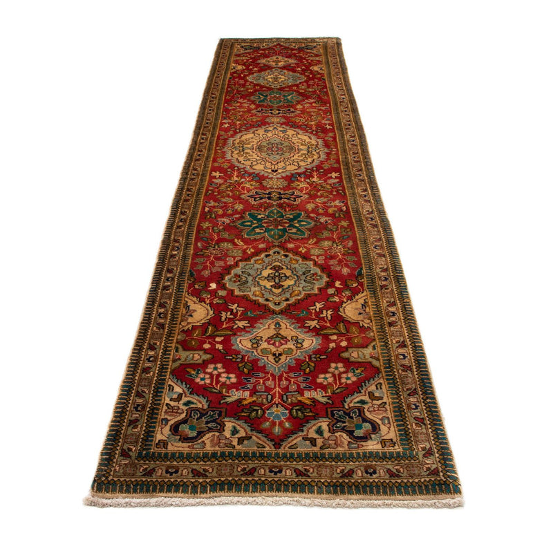 Runner Perser Rug - Tabriz - Royal - 365 x 78 cm - red