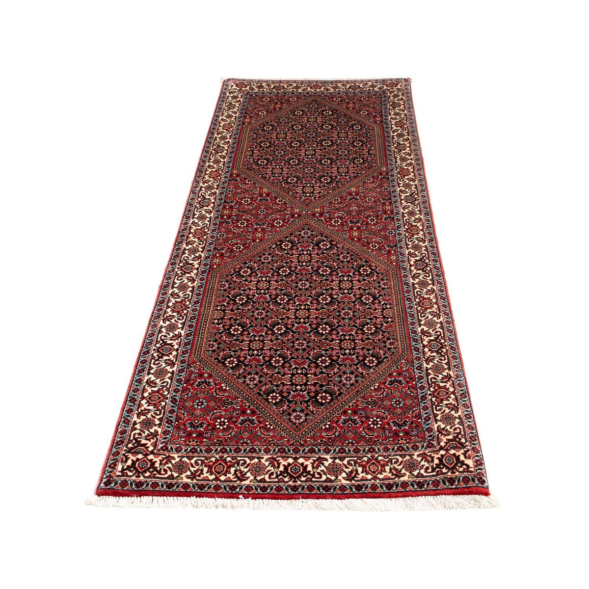 Runner Perser Rug - Bidjar - 211 x 71 cm - dark red