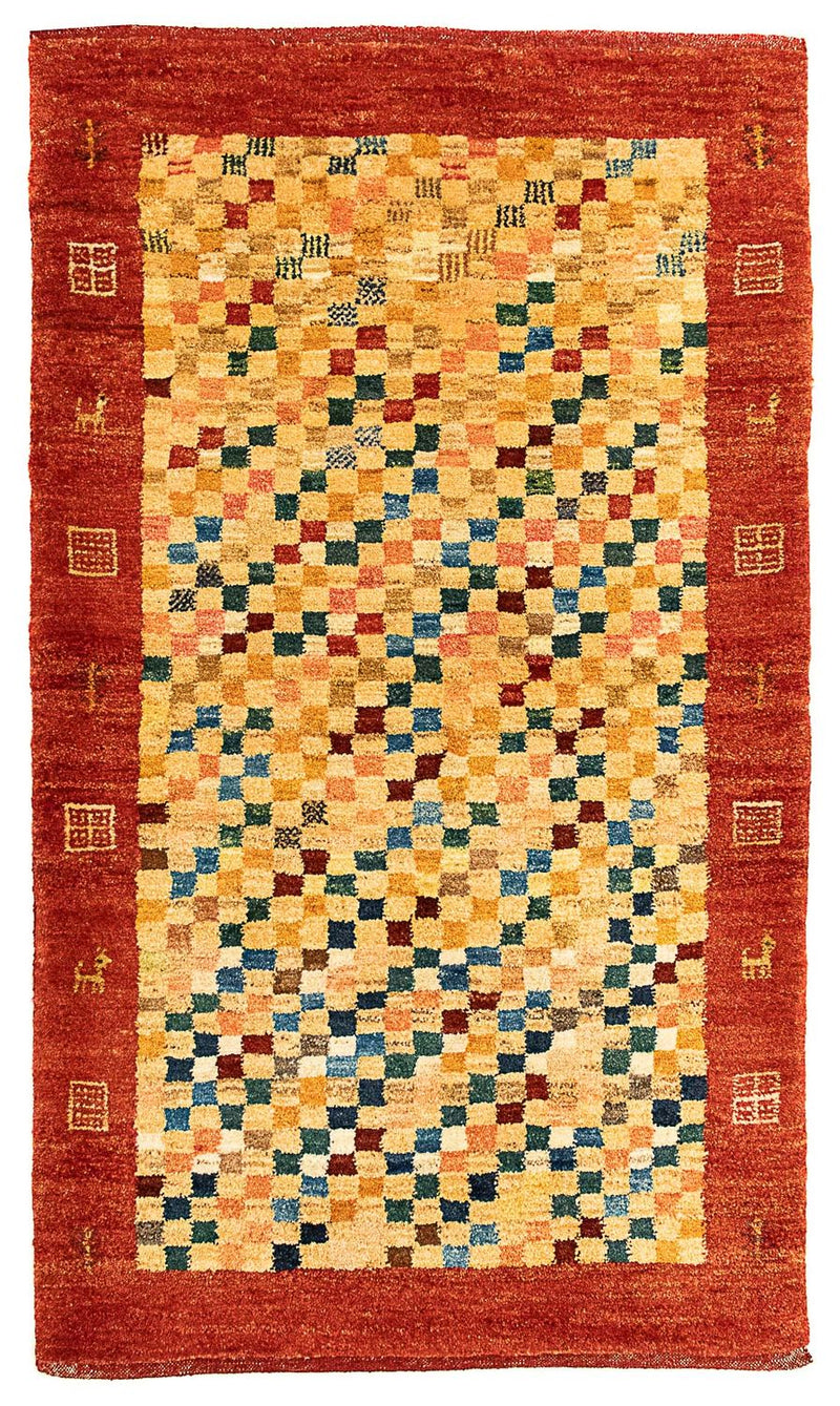 Persian Gabbeh Rug 139x78cm - Perserteppich Wollteppich