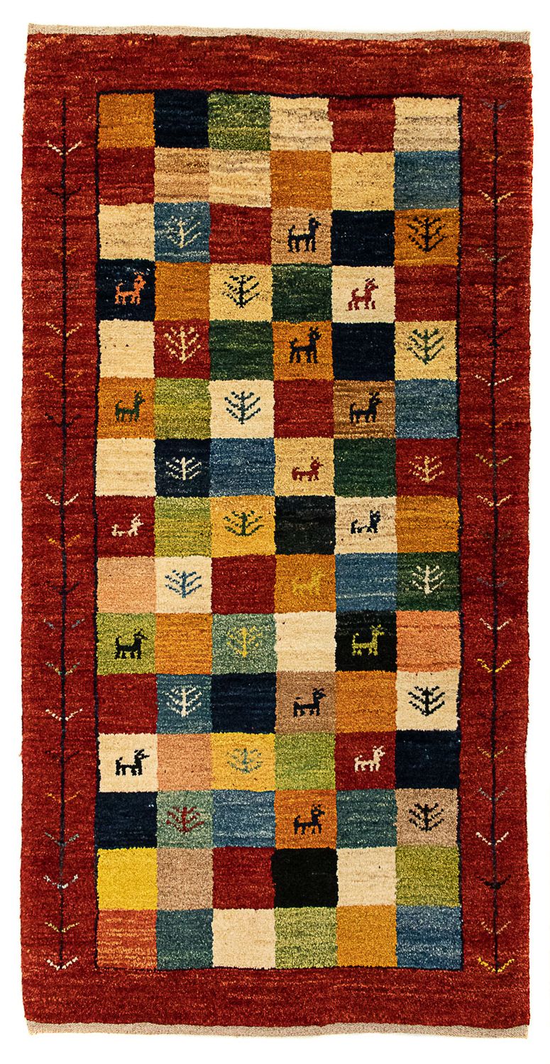 Gabbeh Rug - Perser - 136 x 72 cm - dark red