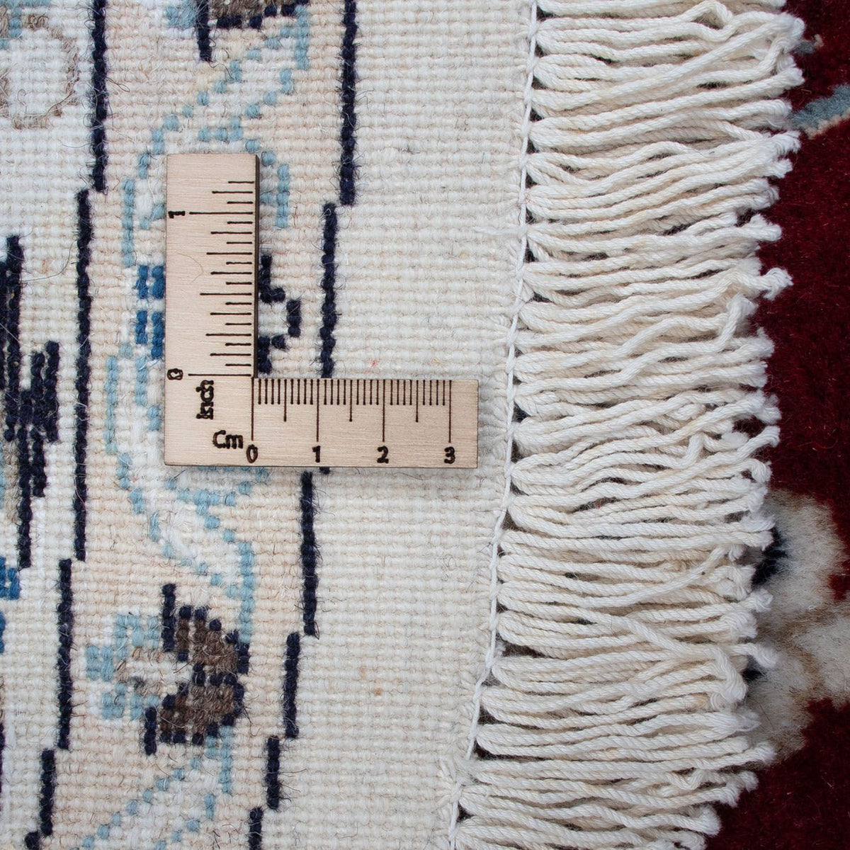 Perser Rug - Nain round  - 250 x 250 cm - dark red