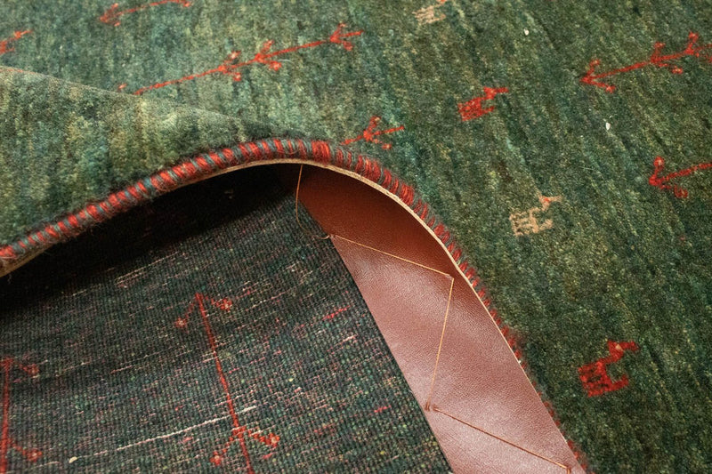 Runner Gabbeh Rug - Loribaft Perser - 209 x 87 cm - green