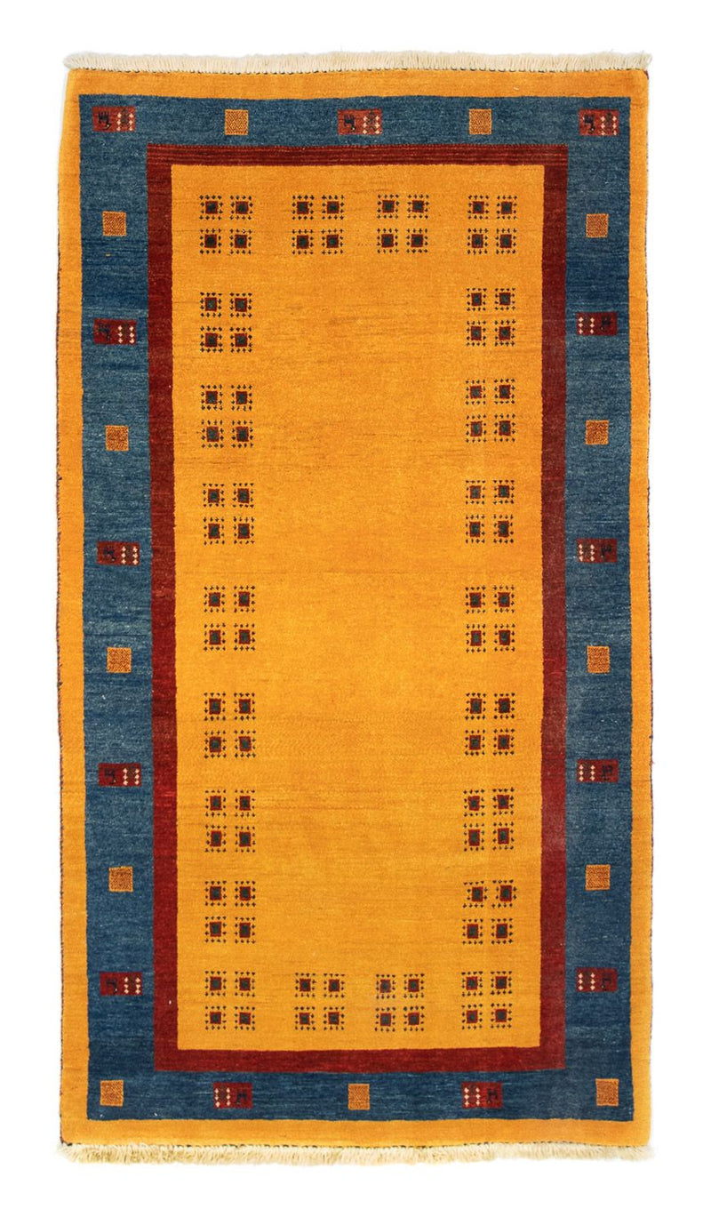 Runner Gabbeh Rug - Loribaft Perser - 194 x 103 cm - gold