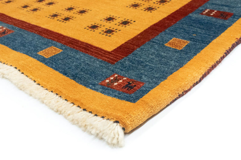 Runner Gabbeh Rug - Loribaft Perser - 194 x 103 cm - gold