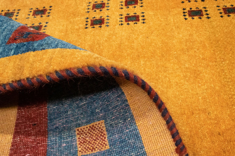 Runner Gabbeh Rug - Loribaft Perser - 194 x 103 cm - gold