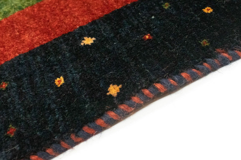 Runner Gabbeh Rug - Loribaft Perser - 203 x 94 cm - multicolored