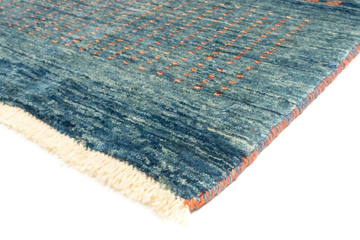 Runner Gabbeh Rug - Loribaft Perser - 188 x 86 cm - blue
