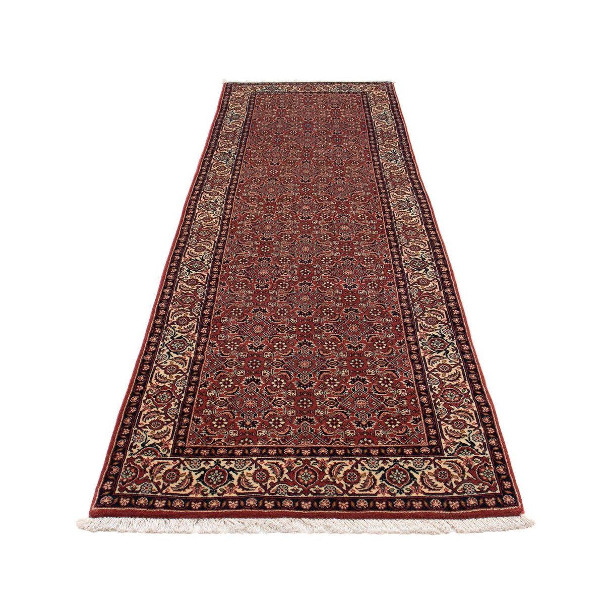 Runner Perser Rug - Bidjar - 285 x 84 cm - dark red