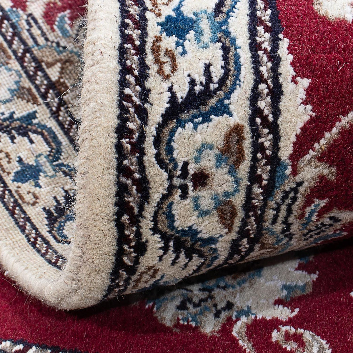 Perser Rug - Nain - 142 x 95 cm - dark red