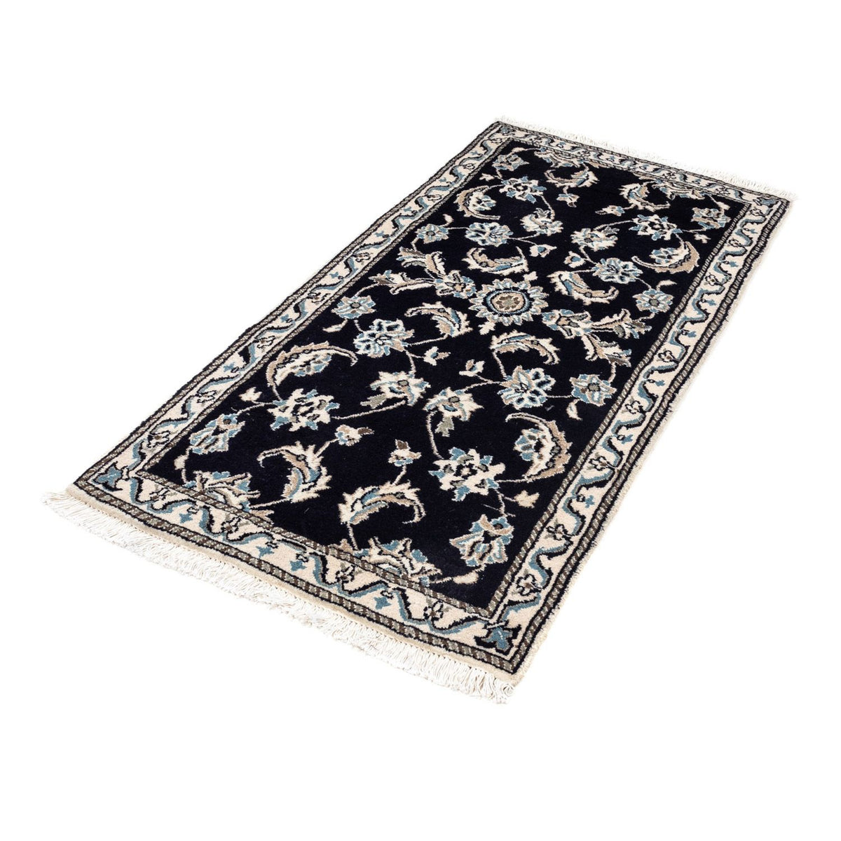 Perser Rug - Nain - 142 x 66 cm - dark blue