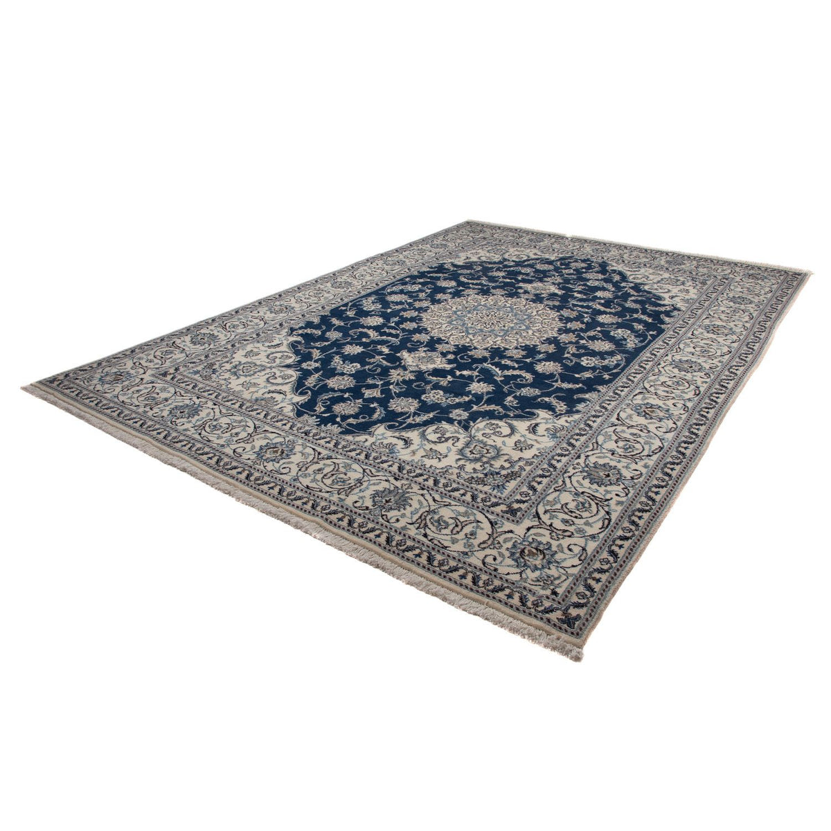 Perser Rug - Nain - 345 x 244 cm - dark blue