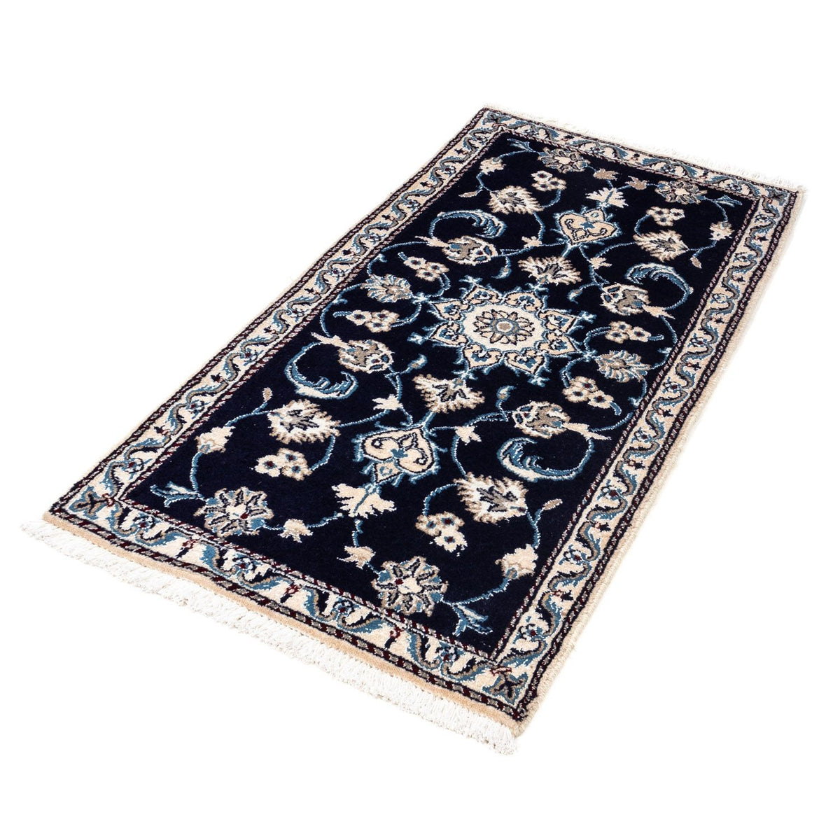Perser Rug - Nain - 141 x 67 cm - dark blue