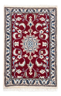 Perser Rug - Nain - 90 x 60 cm - dark red