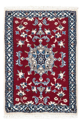 Perser Rug - Nain - 90 x 60 cm - dark red