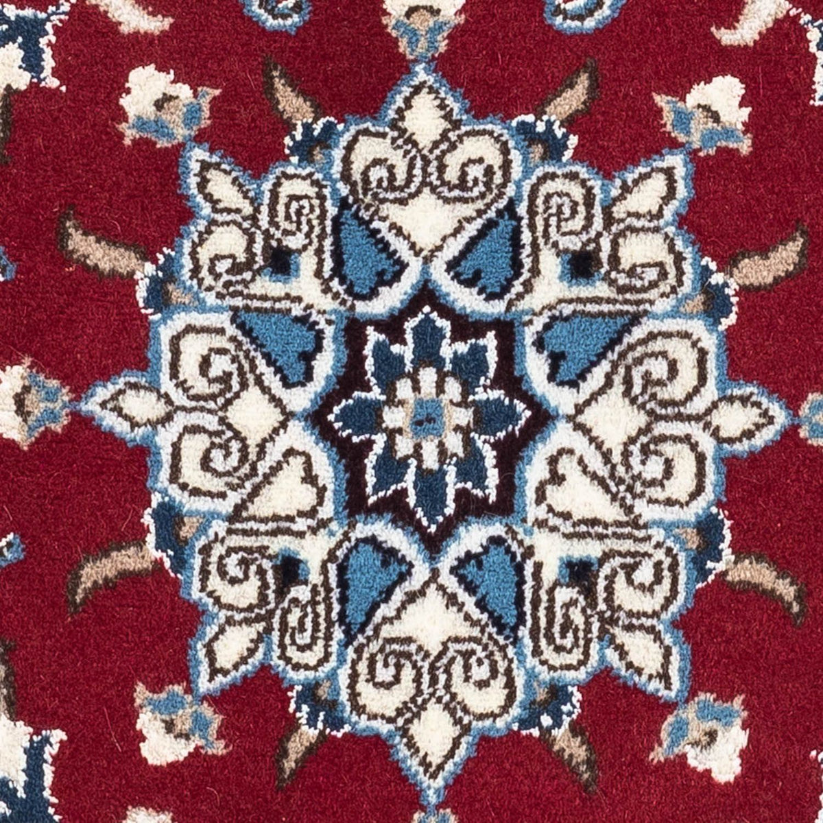 Perser Rug - Nain - 90 x 60 cm - dark red