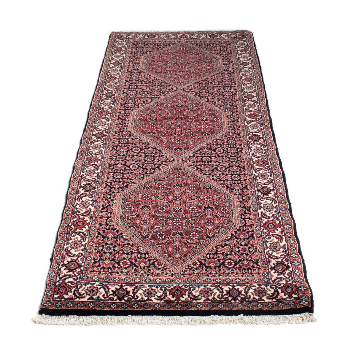 Runner Perser Rug - Bidjar - 208 x 73 cm - dark blue