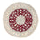 Perser Rug - Nain round  - 245 x 245 cm - dark red