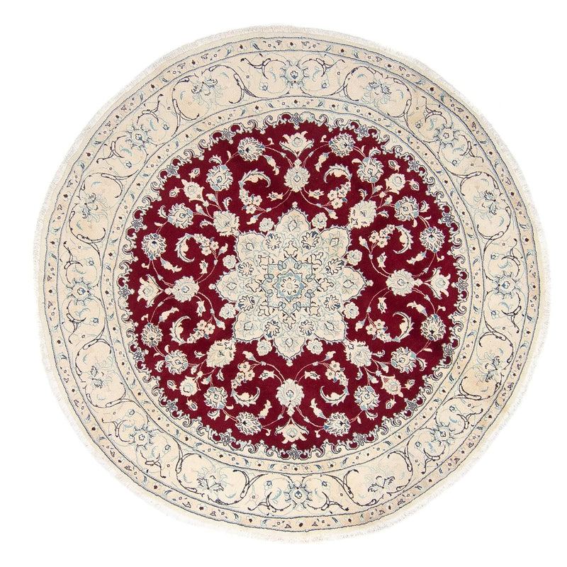 Perser Rug - Nain round  - 245 x 245 cm - dark red