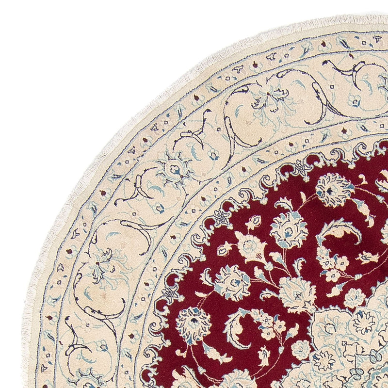 Perser Rug - Nain round  - 245 x 245 cm - dark red