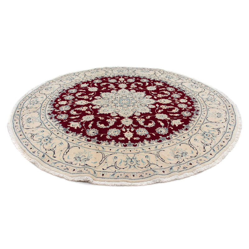 Perser Rug - Nain round  - 245 x 245 cm - dark red
