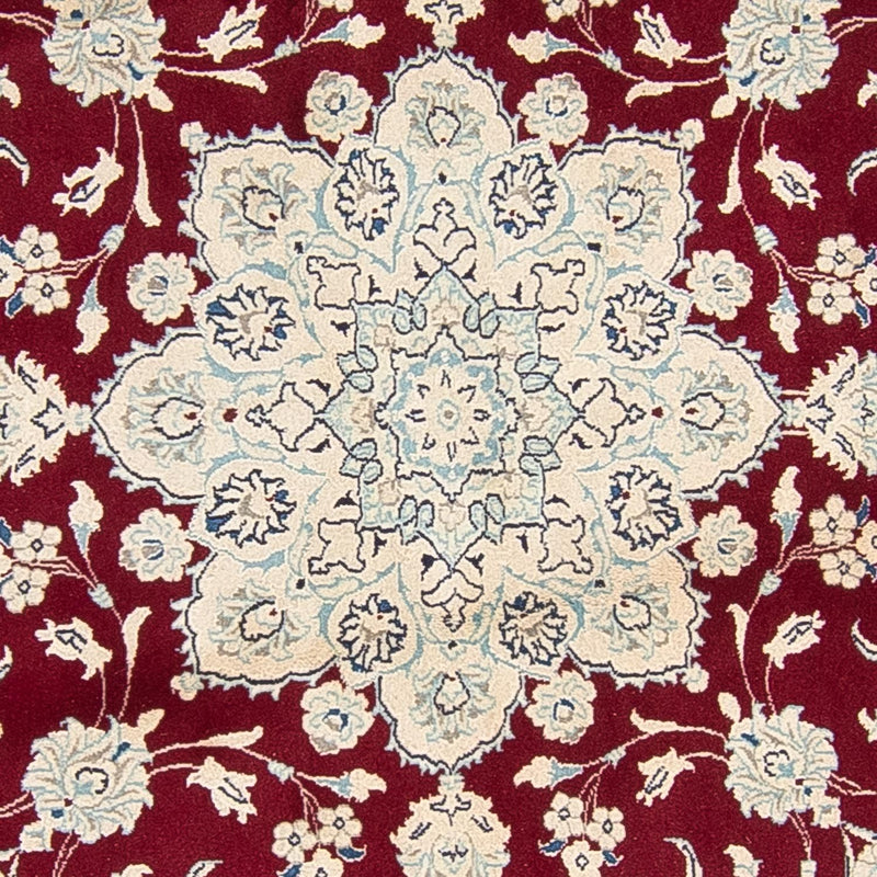 Perser Rug - Nain round  - 245 x 245 cm - dark red