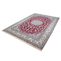 Perser Rug - Nain - 296 x 195 cm - dark red