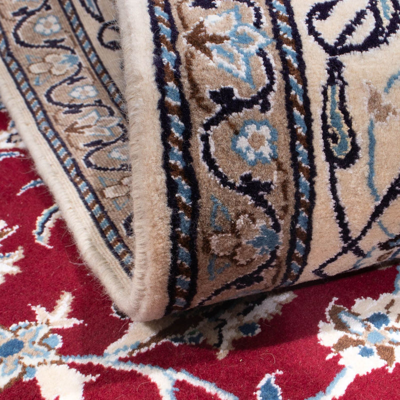 Perser Rug - Nain - 296 x 195 cm - dark red