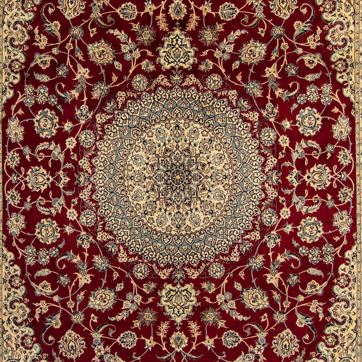 Perser Rug - Nain - Royal - 408 x 300 cm - dark red
