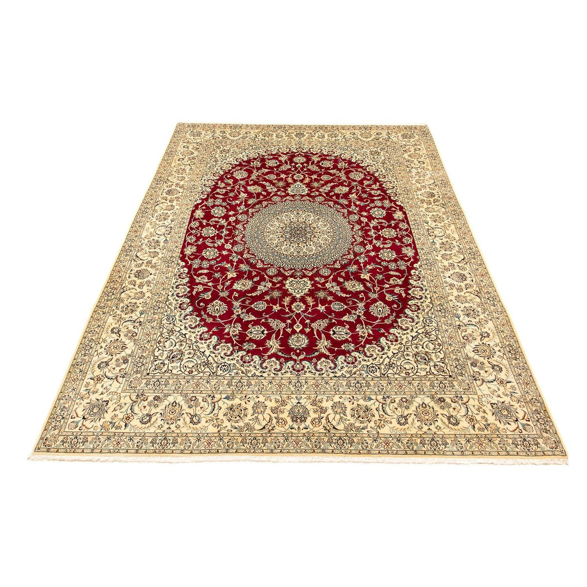 Perser Rug - Nain - Royal - 408 x 300 cm - dark red