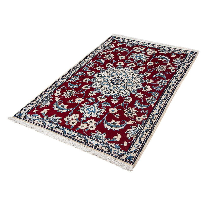 Perser Rug - Nain - 138 x 89 cm - dark red