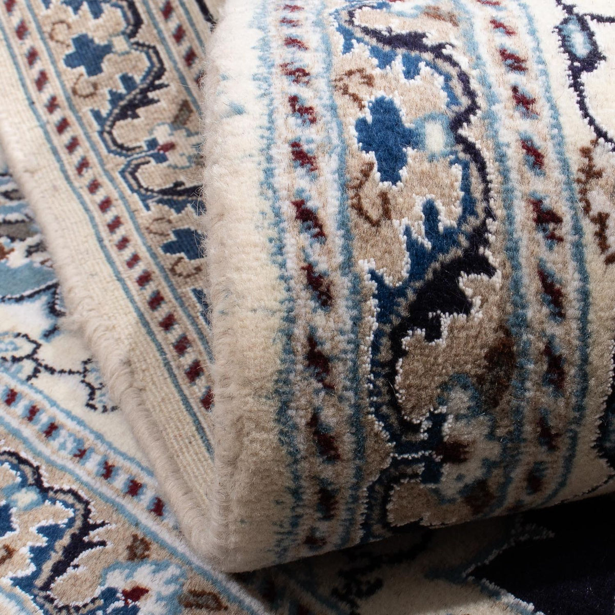 Perser Rug - Nain square  - 198 x 192 cm - dark blue