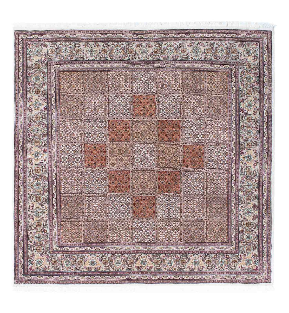 Perser Rug - Tabriz square  - 153 x 150 cm - dark red