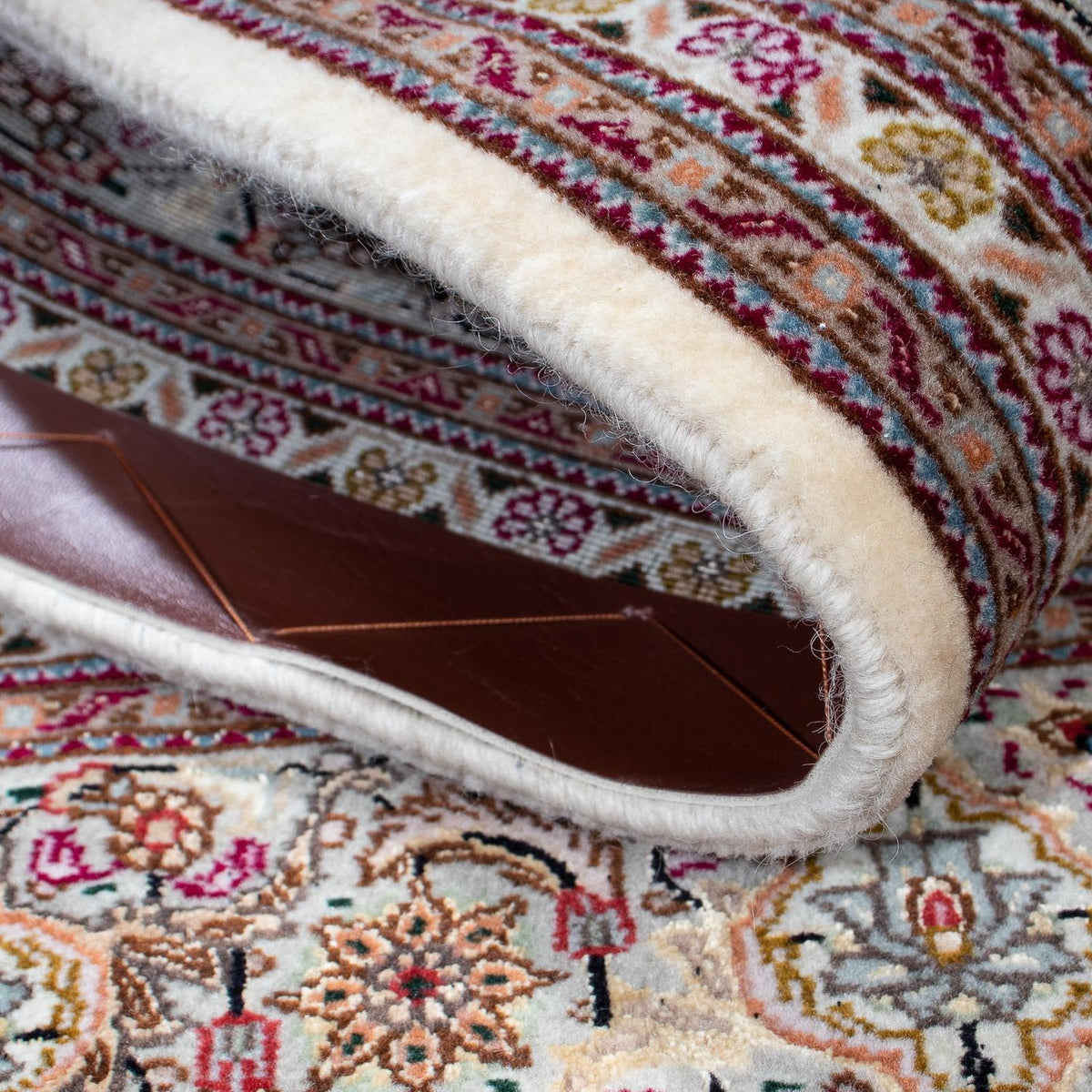 Perser Rug - Tabriz square  - 153 x 150 cm - dark red