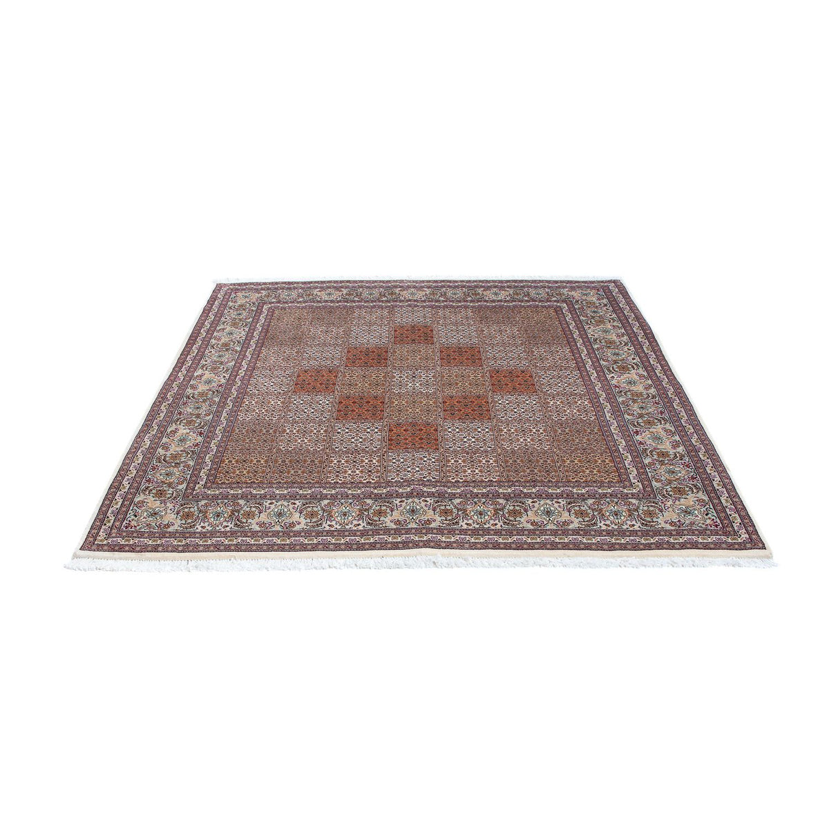 Perser Rug - Tabriz square  - 153 x 150 cm - dark red