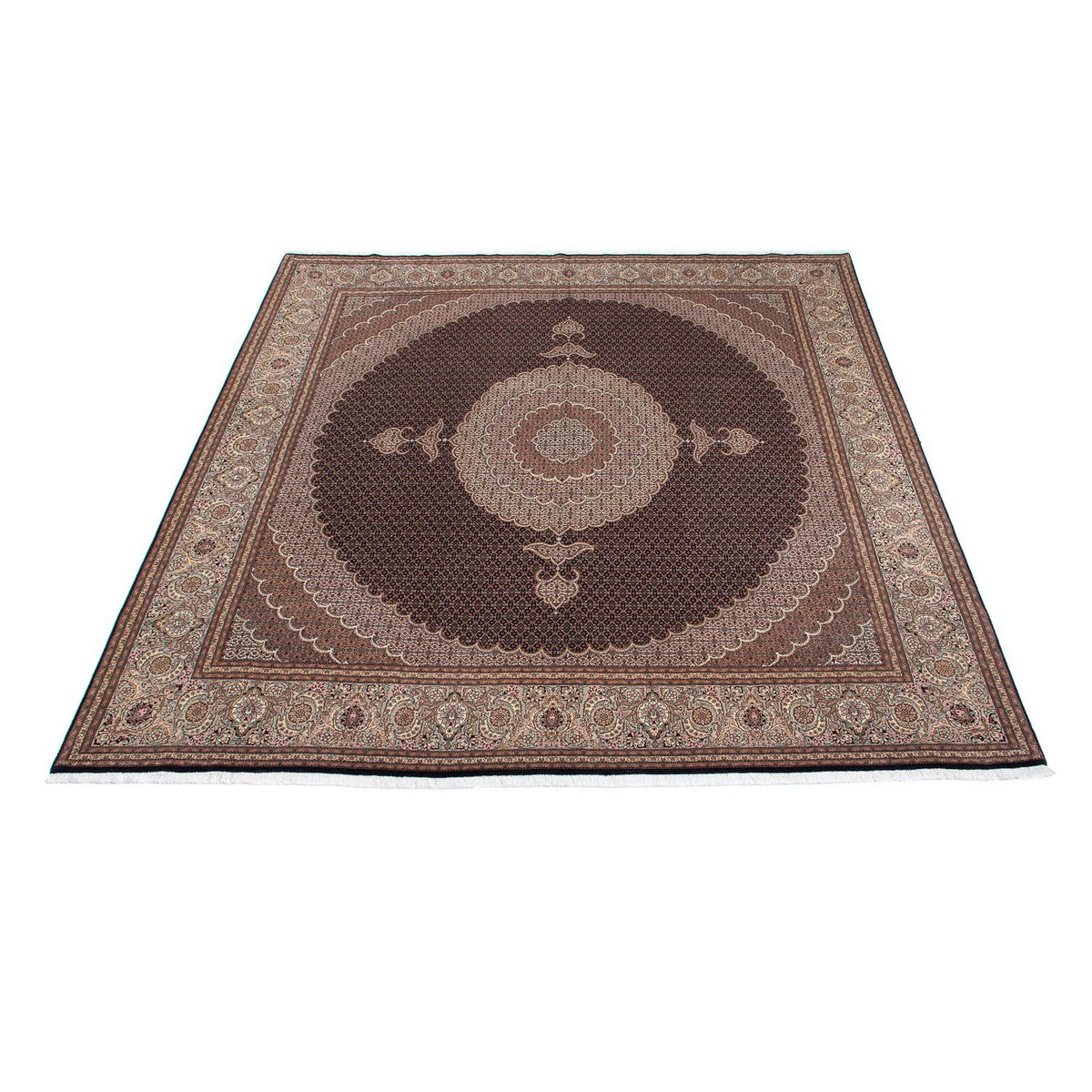 Perser Rug - Tabriz square  - 315 x 298 cm - dark brown