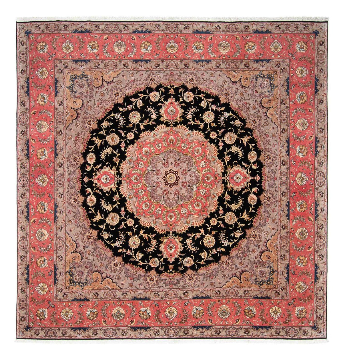 Perser Rug - Tabriz - Royal square  - 300 x 290 cm - red