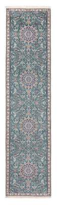 Runner Perser Rug - Nain - Royal - 394 x 88 cm - light blue