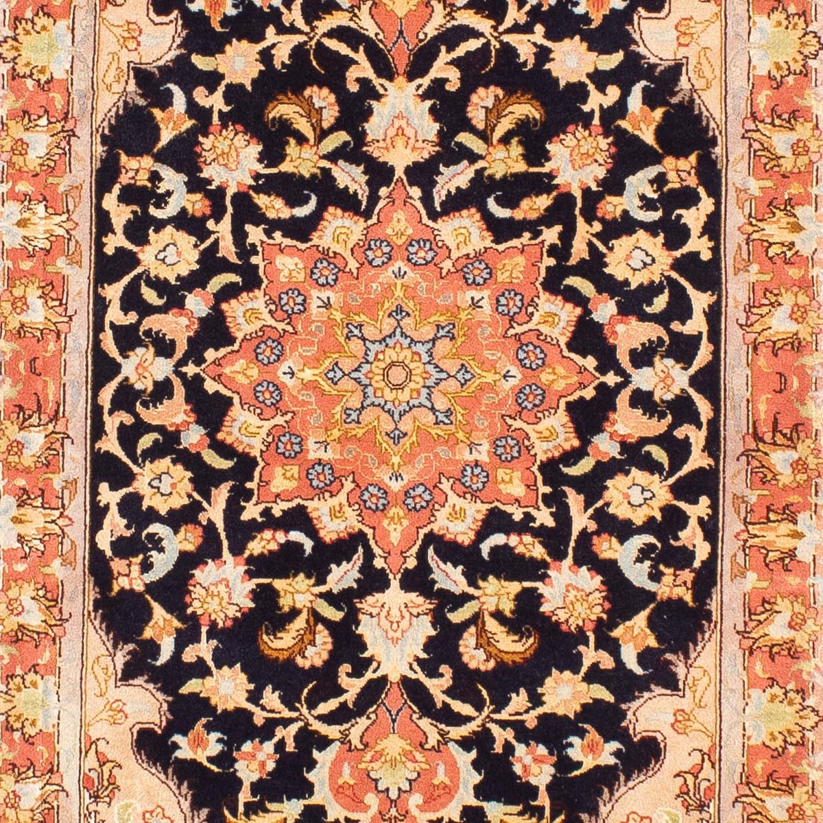 Runner Perser Rug - Tabriz - Royal - 295 x 68 cm - dark blue