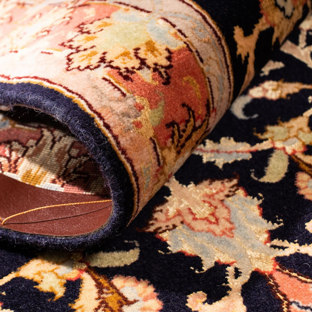 Runner Perser Rug - Tabriz - Royal - 295 x 68 cm - dark blue