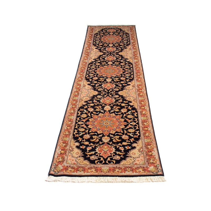 Runner Perser Rug - Tabriz - Royal - 295 x 68 cm - dark blue