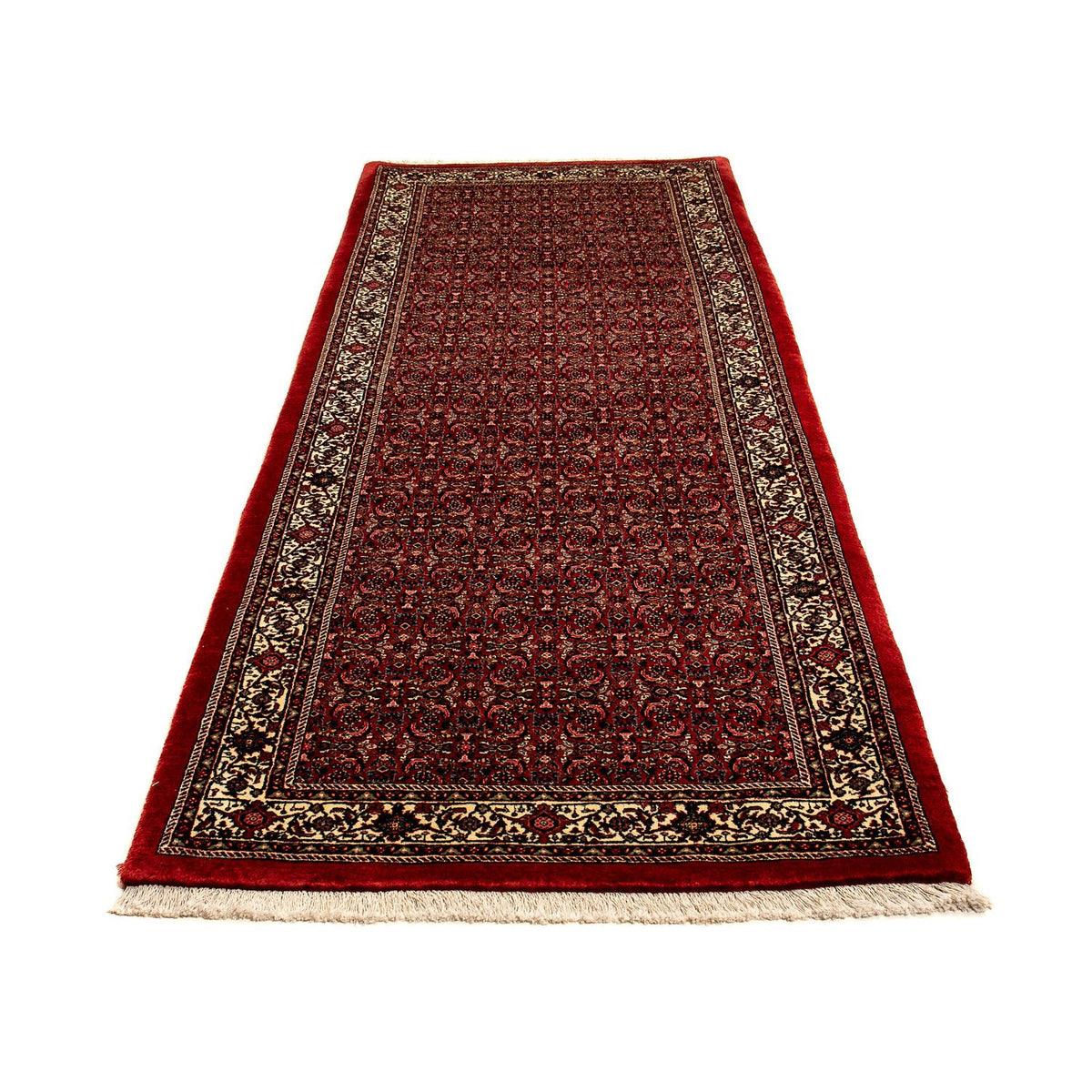 Runner Perser Rug - Bidjar - 293 x 100 cm - dark red