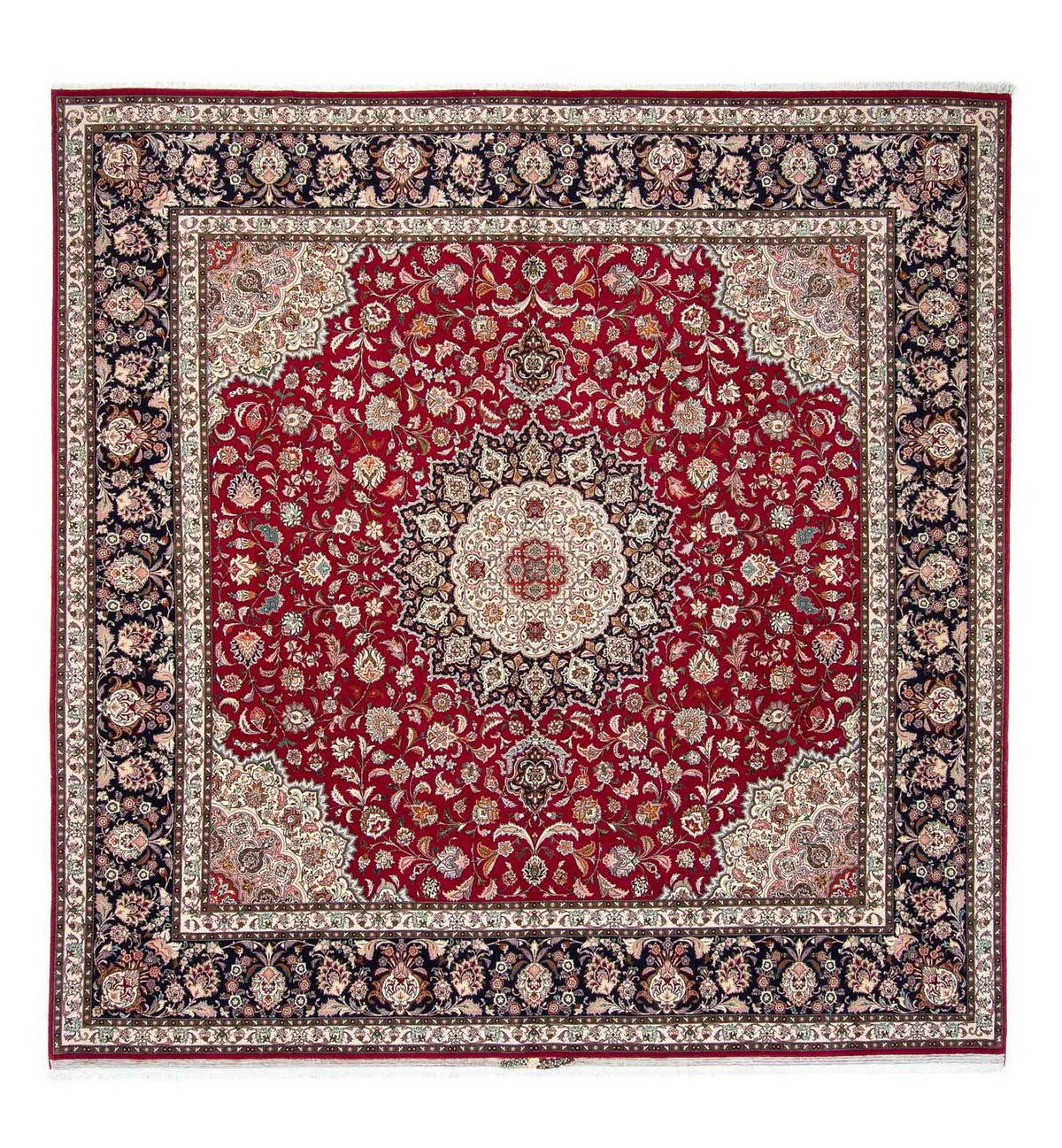 Perser Rug - Tabriz - Royal square  - 306 x 302 cm - dark red