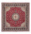 Perser Rug - Tabriz - Royal square  - 306 x 302 cm - dark red