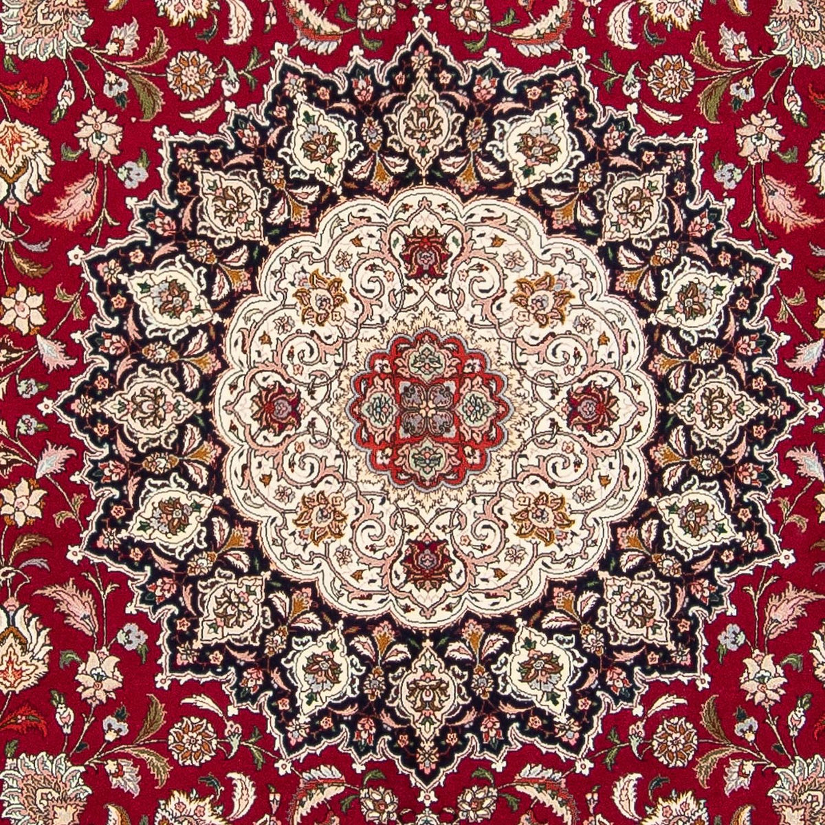 Perser Rug - Tabriz - Royal square  - 306 x 302 cm - dark red