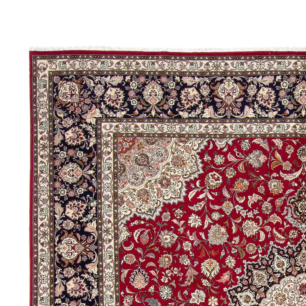 Perser Rug - Tabriz - Royal square  - 306 x 302 cm - dark red