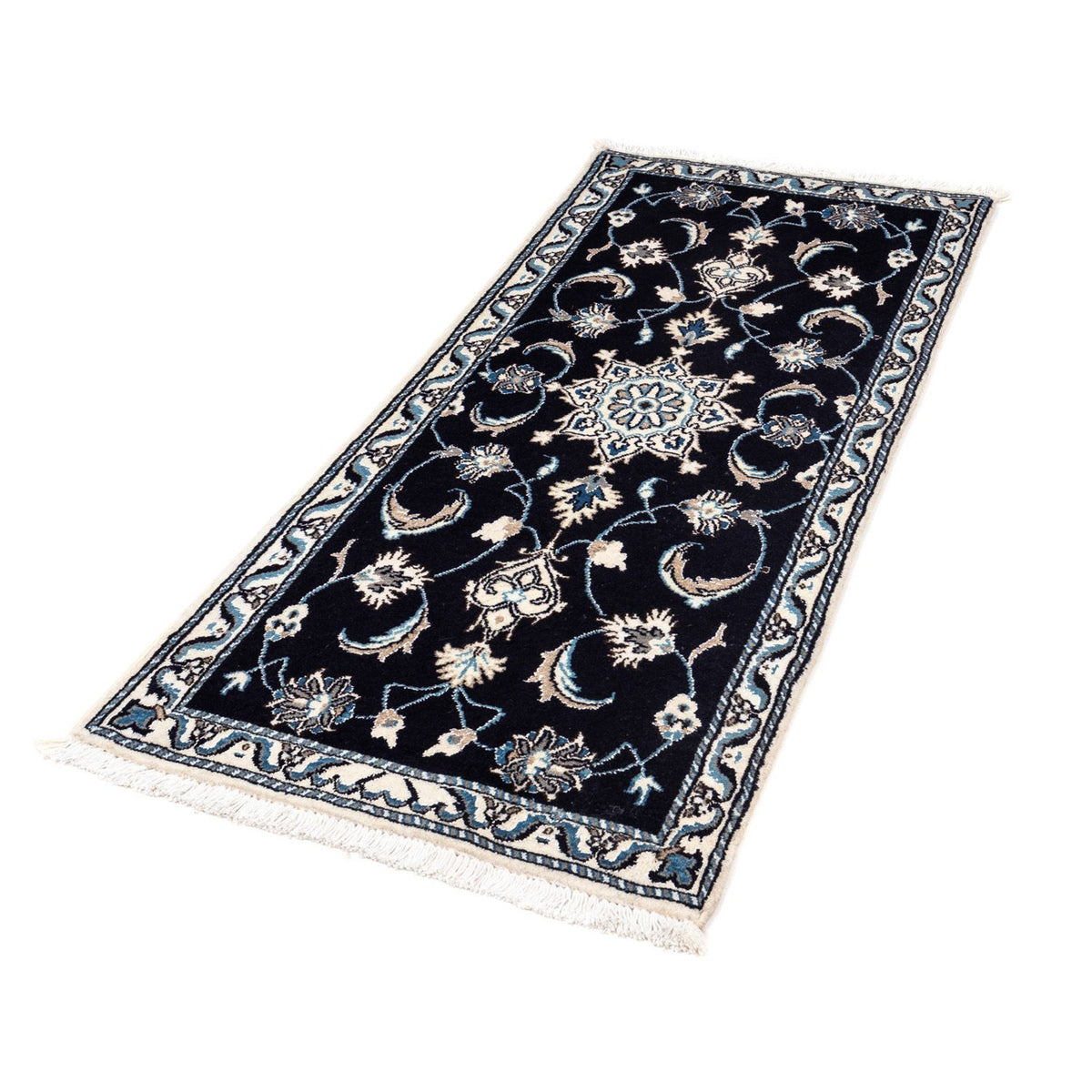 Perser Rug - Nain - 142 x 62 cm - dark blue