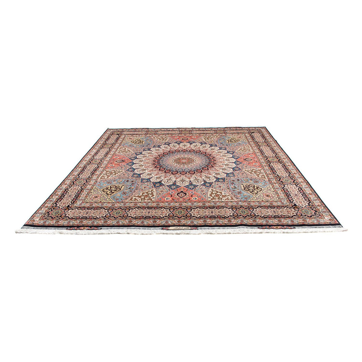 Perser Rug - Tabriz - Royal square  - 250 x 248 cm - light brown
