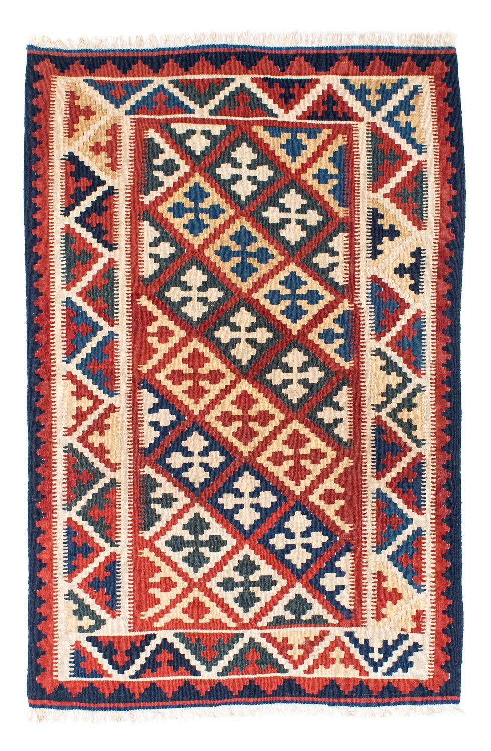 Kelim Rug - Oriental - 160 x 112 cm - red