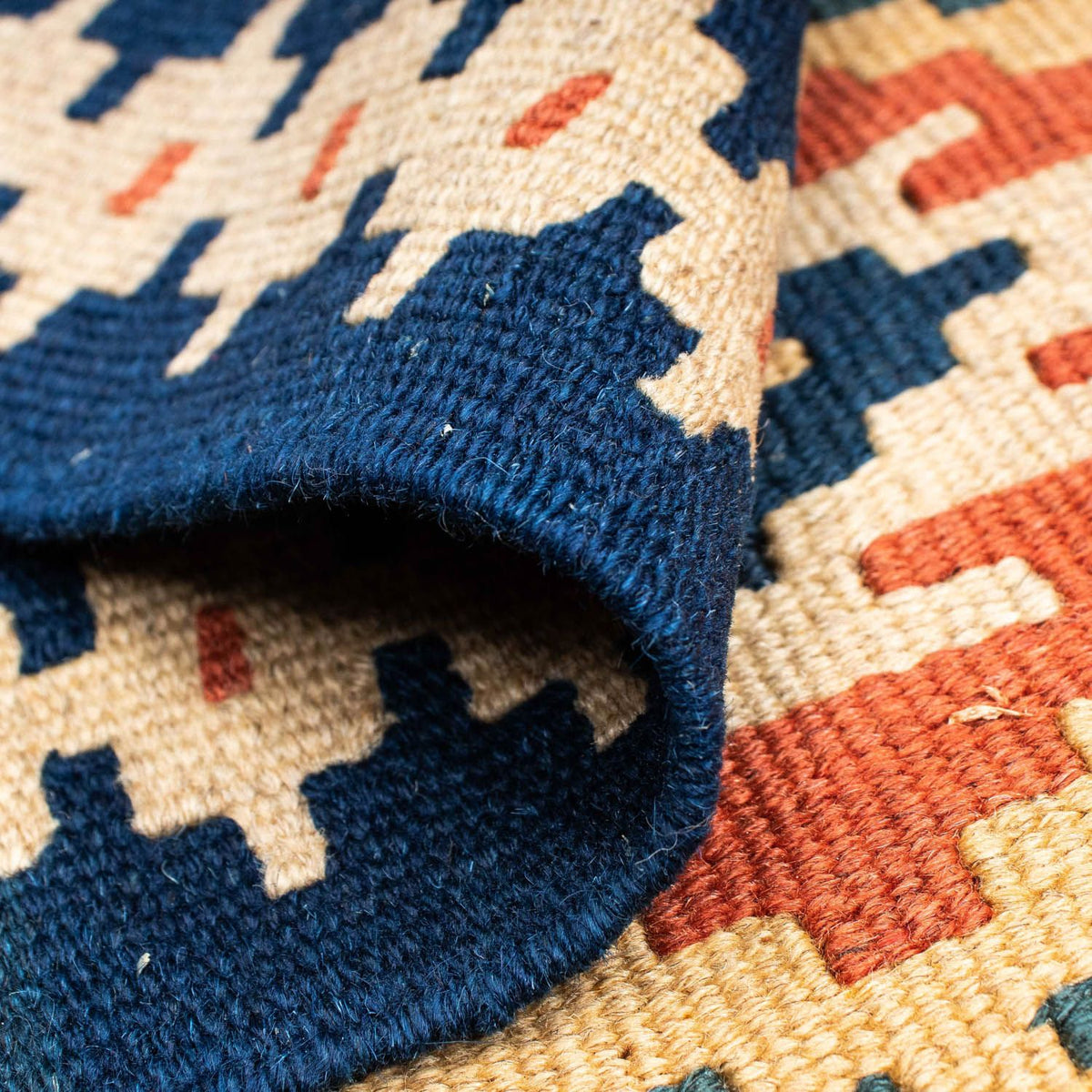 Kelim Rug - Oriental - 143 x 108 cm - blue